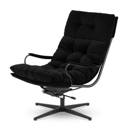 Designerski fotel Sol XZ czarny - elegancki i wygodny do domu