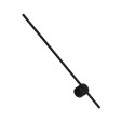 Kinkiet Chloe 1xLED czarny IP44 WL0107-BK