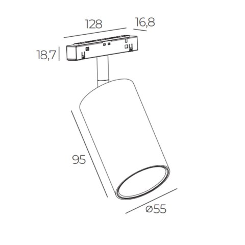 Reflektor Alfer Smart 15W Magnet Line LED czarny TLV-02-15TU