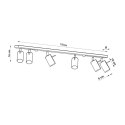Plafon RING 6L szary