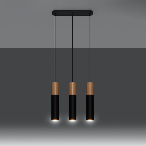 Lampa wisząca PABLO 3L czarna
