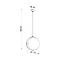 Lampa wisząca UGO 40 złota