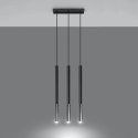 Lampa wisząca MOZAICA 3L czarny/chrom