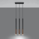 Lampa wisząca MOZAICA 3L czarny/miedź