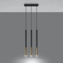 Lampa wisząca MOZAICA 3L czarny/złoto