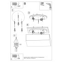 Plafon HORUS 55 czarny