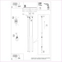 Lampa wisząca BLISS 3P czarna