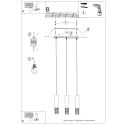 Lampa wisząca LAMI 3L biały