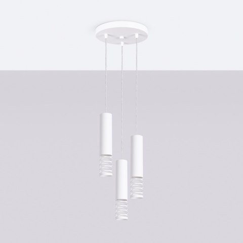 Lampa wisząca LAMI 3P biały
