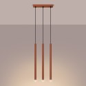 Lampa wisząca PASTELO 3 ochra czerwona