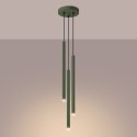 Lampa wisząca PASTELO 3P zielona oliwka