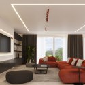 Plafon RING 6L ochra czerwona