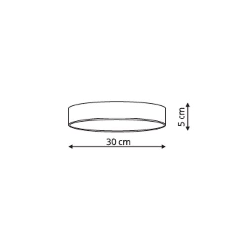 Light Prestige Rapido plafon mały czarny 4000K