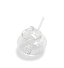 Mini cukiernica z łyżeczką SHP JAR transparentna