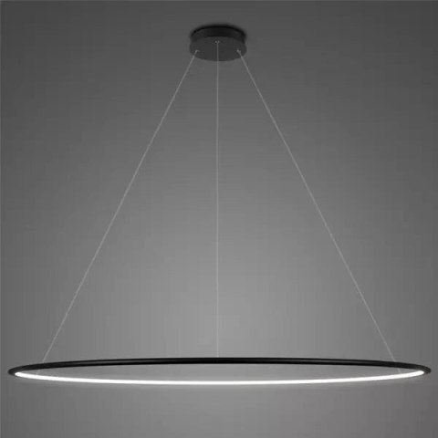 Lampa wisząca Ledowe Okręgi No.1 200cm 4k czarna