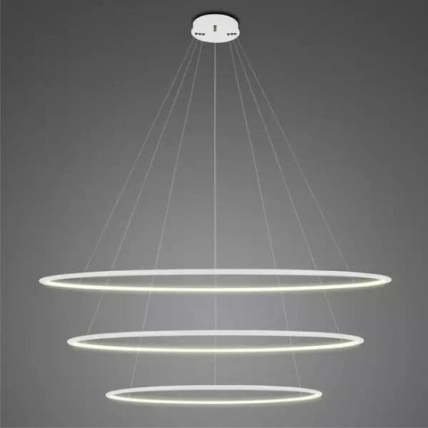 Lampa wisząca Ledowe Okręgi No.3 150cm 3k biała