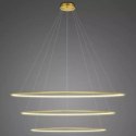 Lampa wisząca Ledowe Okręgi No.3 150cm 3k złota