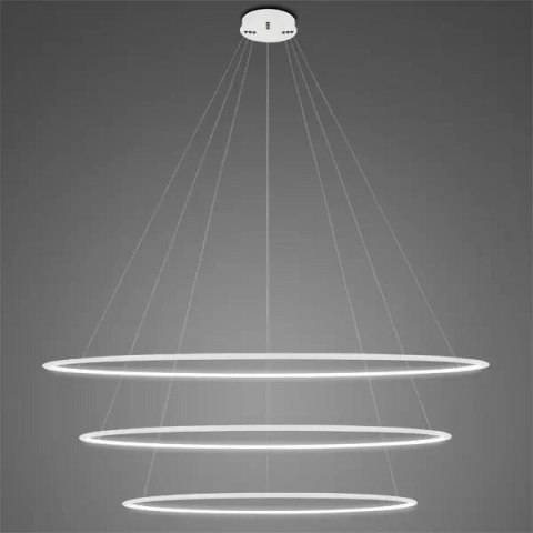 Lampa wisząca Ledowe Okręgi No.3 150cm 4k biała