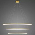 Lampa wisząca Ledowe Okręgi No.3 150cm 4k złota
