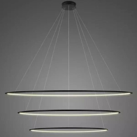 Lampa wisząca Ledowe Okręgi No.3 230cm 3k czarna