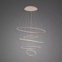 Lampa wisząca Ledowe Okręgi No.5 120cm 4k miedziany ściemnialna