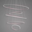 Lampa wisząca Ledowe Okręgi No.5 120cm Różowe Złoto 3k