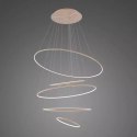 Lampa wisząca Ledowe Okręgi No.5 150cm 3k miedziana