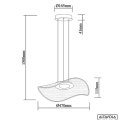 Lampa wisząca Velo No.1 złota