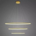 Lampa wisząca Ledowe Okręgi No.3 150cm 3k ściemnialna złota