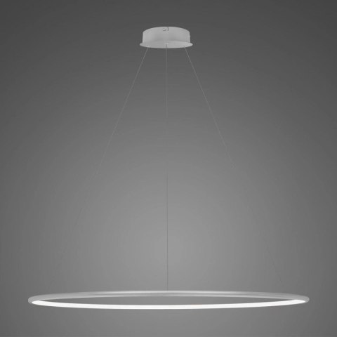 Lampa wisząca Ledowe Okręgi No.1 120cm 4k srebrna Dali