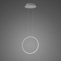 Lampa wisząca Ledowe Okręgi No.1 X 40cm 3k srebrny Dali
