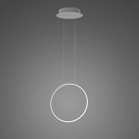 Lampa wisząca Ledowe Okręgi No.1 X 40cm 3k srebrny Dali