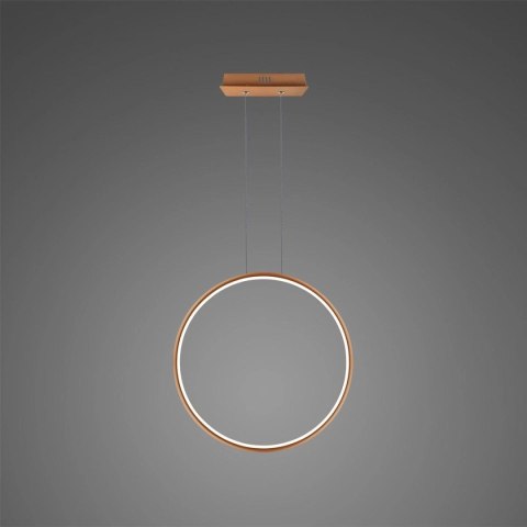 Lampa wisząca Ledowe Okręgi No.1 X 40cm 4k miedziana Dali