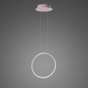 Lampa wisząca Ledowe Okręgi No.1 X 40cm 4k różowo złota Dali