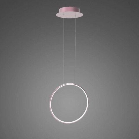 Lampa wisząca Ledowe Okręgi No.1 X 40cm 4k różowo złota Dali