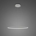 Lampa wisząca Ledowe Okręgi No.1 40cm 4k srebrna Dali