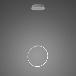 Lampa wisząca Ledowe Okręgi No.1 X 40cm 4k srebrny Dali