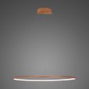 Lampa wisząca Ledowe Okręgi No.1 80cm 4k miedziana Dali
