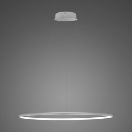 Lampa wisząca Ledowe Okręgi No.1 80cm 4k srebrna Dali