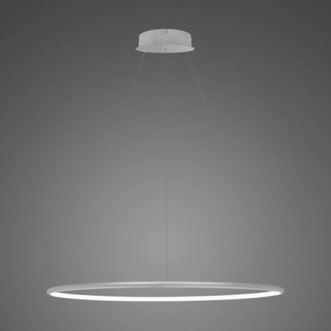 Lampa wisząca Ledowe Okręgi No.1 80cm 4k srebrna Dali