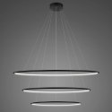 Lampa wisząca Ledowe Okręgi No.3 100cm 4k czarna Dali