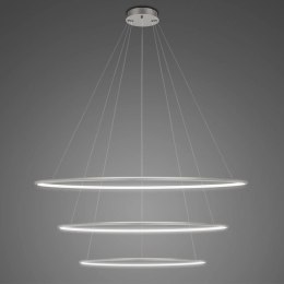 Lampa wisząca Ledowe Okręgi No.3 100cm 4k srebrna Dali