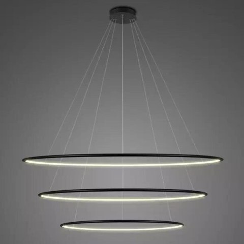 Lampa wisząca Ledowe Okręgi No.3 120cm 3k czarna Dali