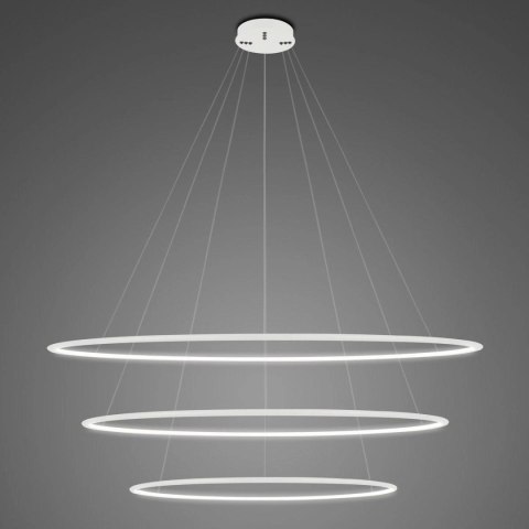 Lampa wisząca Ledowe Okręgi No.3 120cm 4k biała Dali