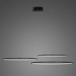 Lampa wisząca Ledowe Okręgi No.3 80cm 2700k czarna ściemnialna