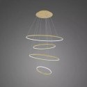 Lampa wisząca Ledowe Okręgi No.4 100cm 3k złota Dali