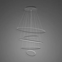 Lampa wisząca Ledowe Okręgi No.5 120cm czarna 4k Dali