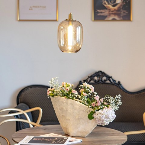 Lampa wisząca - Polar bursztynowy