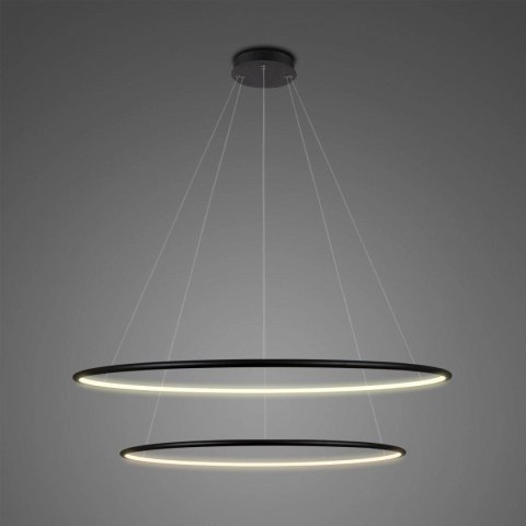 Lampa Ledowe Okręgi No.2 czarna 80cm 2700k Dali