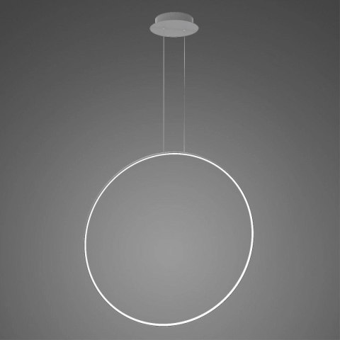 Lampa wisząca Ledowe Okręgi No.1 X 100cm 4k srebrny Dali